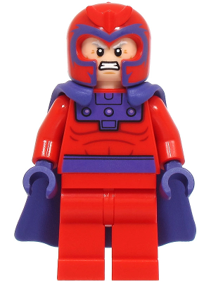 Magneto - Red Outfit, Flexible Rubber Cape