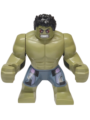Hulk - Giant, Sand Blue Pants with Lavender Panels, Raging with Clenched Teeth