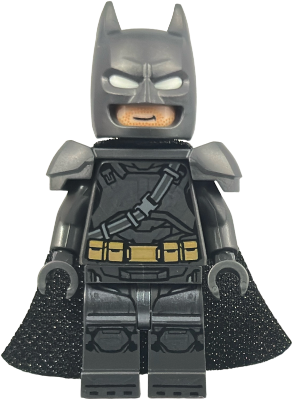 Batman - Pearl Dark Gray Armor, Cowl with White Eyes, Spongy Cape