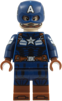 Captain America - Dark Blue Suit, Printed Arms