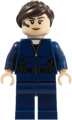 Maria Hill - Dark Blue Suit, Printed Arms