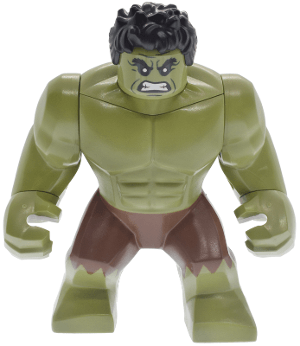 Hulk - Giant, Reddish Brown Pants with Frayed Edges