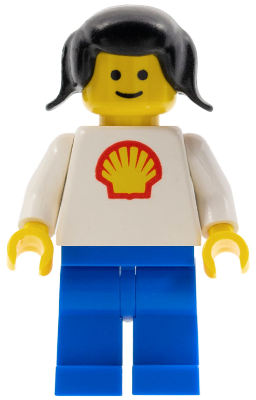 Shell - Classic - Blue Legs, Black Pigtails Hair