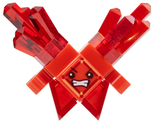 Kryptomite - Red, Large Crystals, Hands