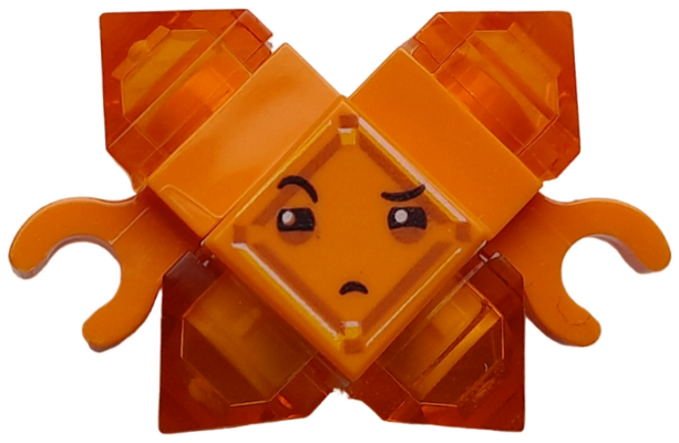 Kryptomite - Orange, Small Crystals (Pyramids), Hands