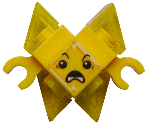 Kryptomite - Yellow, Small Crystals, Hands