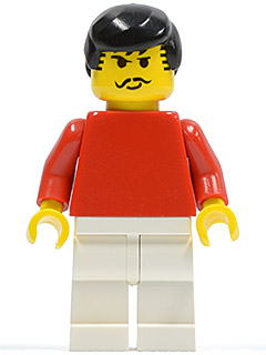 Soccer Player Red/White Team Player 3