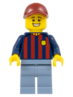 Soccer Fan - FC Barcelona, Male, Sand Blue Legs