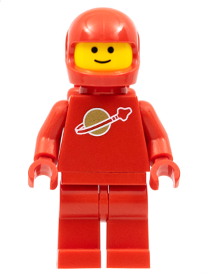 Classic Space - Red with Air Tanks and Motorcycle (Standard) Helmet (Reissue)