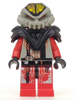 UFO Zotaxian Alien - Red Pilot with Armor and Printed Helmet (Chamon)