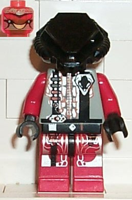 UFO Zotaxian Alien - Red Pilot with Plain Black Helmet (Chamon)