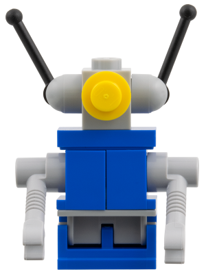 Classic Space Droid - Light Bluish Gray and Blue with Yellow Eye and Light Bluish Gray Arms