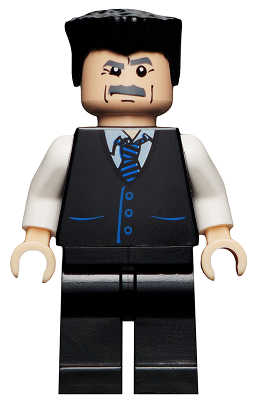 J. Jonah Jameson - Vest with Striped Tie, Flat Top Hair