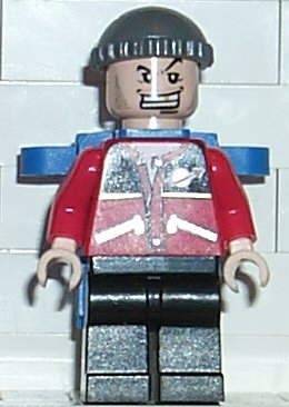 Jewel Thief 1, Red Torso w/ Space Logo, Black Legs