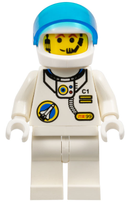 Space Port - Astronaut C1, White Legs, White Helmet, Visor