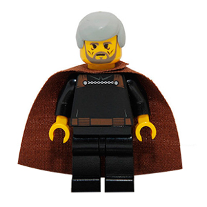 Count Dooku - Light Gray Smooth Hair, Brown Cape