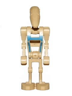 Battle Droid Pilot - Tan Torso with Blue Insignia, Angled Arms
