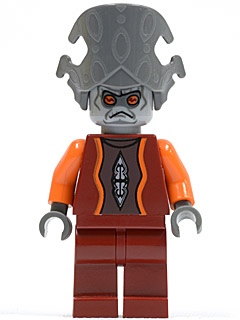 Nute Gunray - Dark Red Outfit, Dark Bluish Gray Headgear