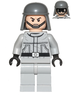 Imperial AT-ST Pilot / Driver (Plain Helmet, Dual Sided Head)