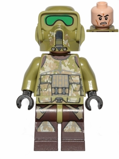 Clone Scout Trooper, 41st Elite Corps (Phase 2) - Kashyyyk Camouflage, Scowl