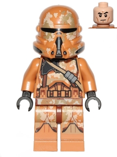 Clone Airborne Trooper (Phase 2) - Geonosis Camouflage, Smirk