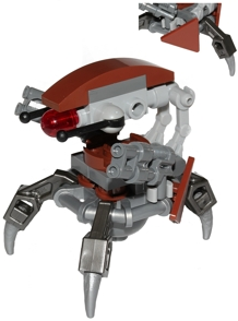 Droideka (Destroyer Droid) - Reddish Brown Triangles without Stickers