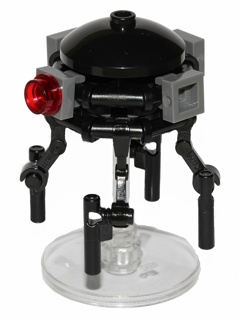 Imperial Probe Droid - Dark Bluish Gray Sensors, Dark Bluish Gray Round Plate Inside