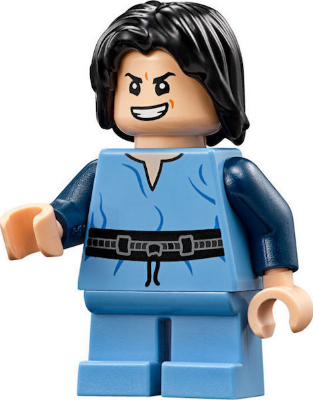 Boba Fett, Young - Medium Blue Shirt, Light Nougat Head