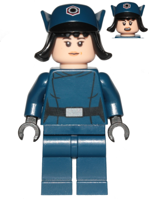 Rose Tico - Dark Blue First Order Officer Disguise, Hat with Hair