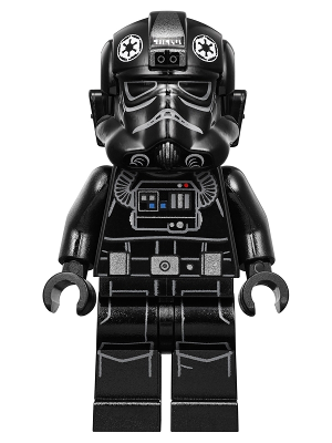 Imperial TIE Fighter Pilot - Light Nougat Head, Scowl, White Insignia on Helmet