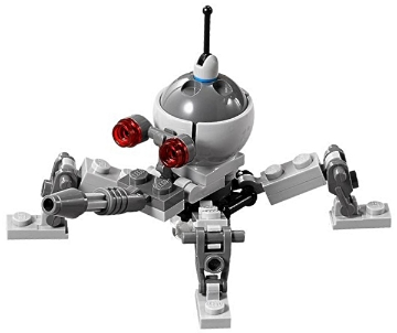 Dwarf Spider Droid - Dark Bluish Gray Dome, Dark Bluish Gray Cone 1 x 1