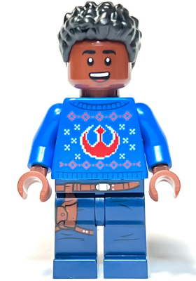 Finn - Holiday Sweater, Dark Blue Legs with Holster