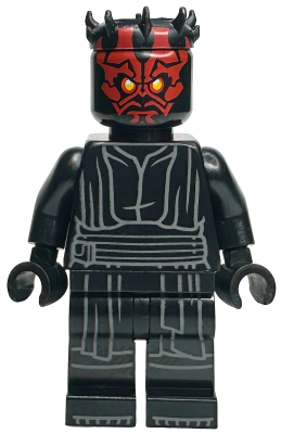 Darth Maul - Horns, Printed Legs, Closed Mouth