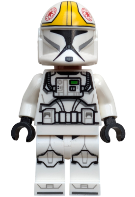 Clone Trooper Pilot (Phase 1) - Yellow Markings, Nougat Head
