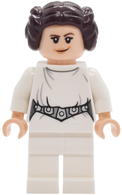 Princess Leia - White Dress, Detailed Belt with 5 Emblems