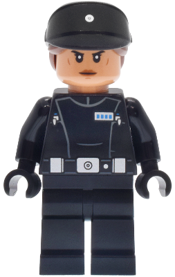 Imperial Navy Officer - Black Cap with Reddish Brown Hair