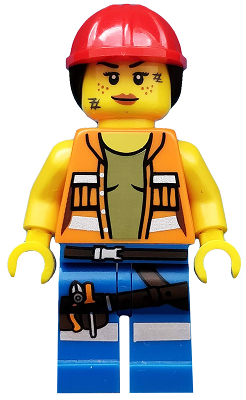 Gail the Construction Worker, The LEGO Movie (Minifigure Only without Stand and Accessories)