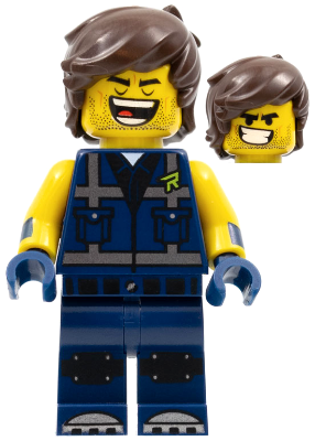 Rex Dangervest - Eyes Closed / Large Lopsided Grin with Teeth