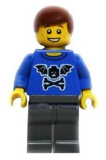 LEGO Brand Store Male, Bat Minifigure Head with Wings and Crossbones - Costa Mesa, CA (South Coast Plaza)