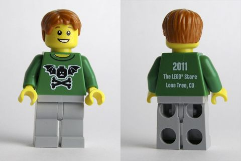 LEGO Brand Store Male, Bat Minifigure Head with Wings and Crossbones - Lone Tree, CO
