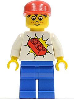 Railway Brickster with Red Brick on Chest