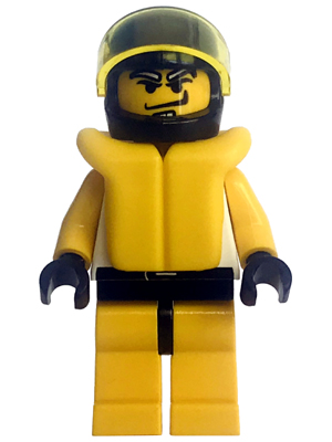 Race - Driver, Yellow Tiger, Standard Helmet, Life Jacket