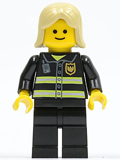 Fire - Reflective Stripes, Black Legs, Tan Female Hair