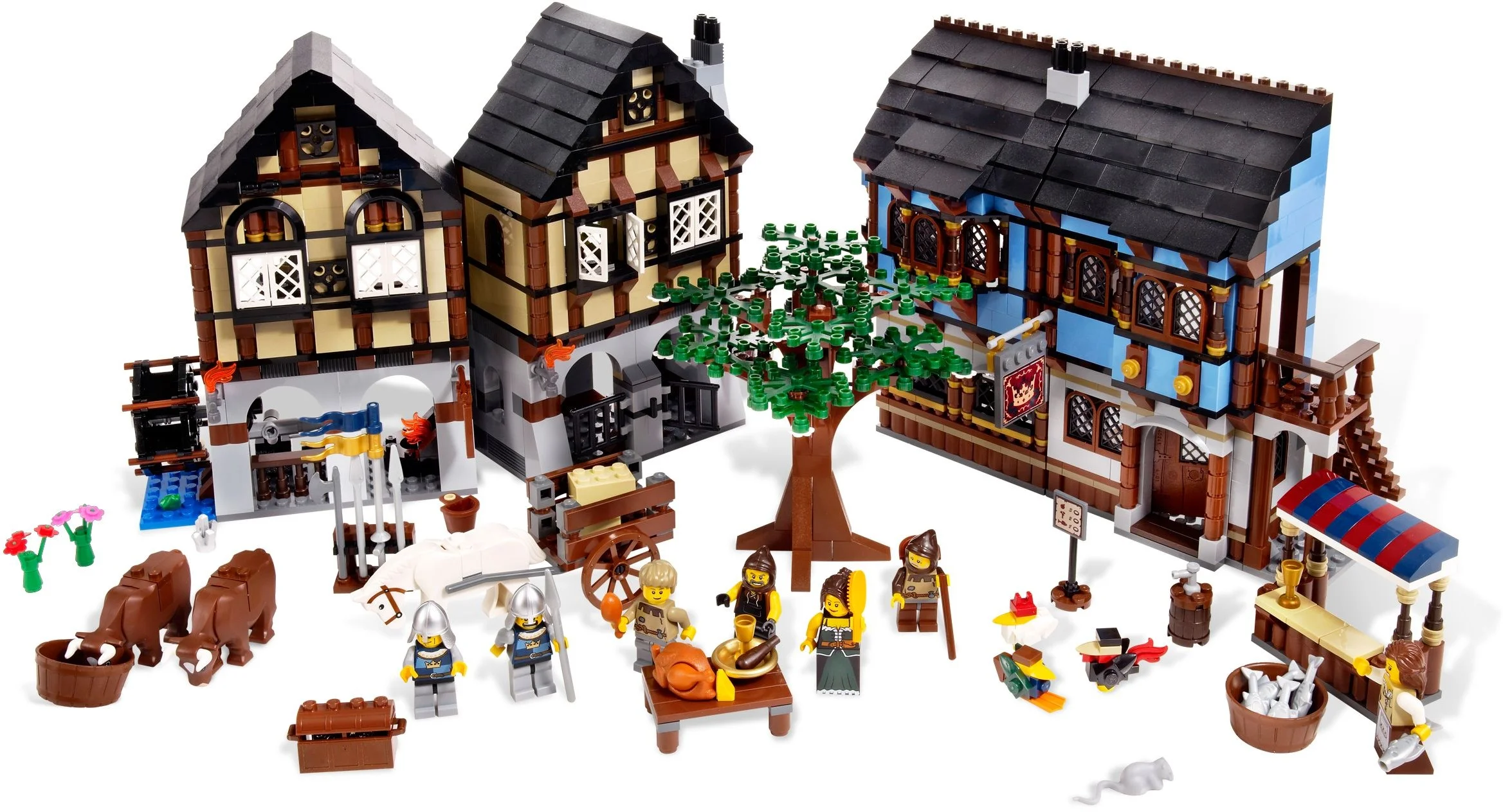 LEGO® 10193 Klocki Lego Castle Zestaw Średniowieczna wioska z targiem - zdjęcie 3