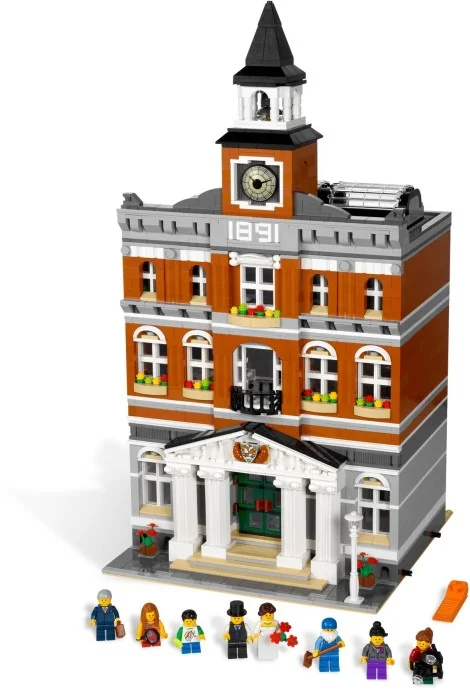 LEGO Ratusz 10224, zestaw z 2012 roku z charakterystyczną wieżą zegarową
