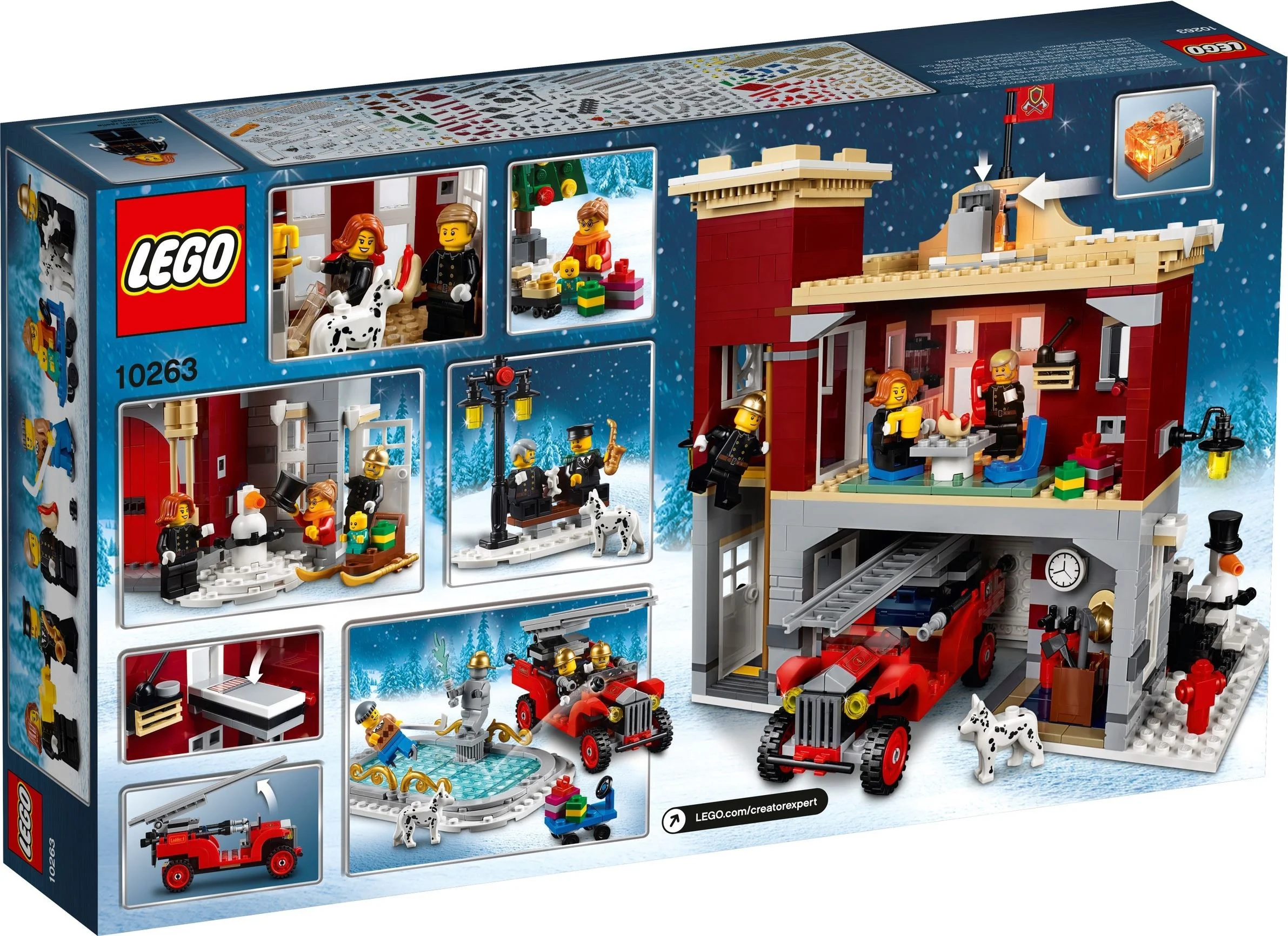LEGO® 10263 Expert Remiza strażacka w zimowej wiosce - zdjęcie 11