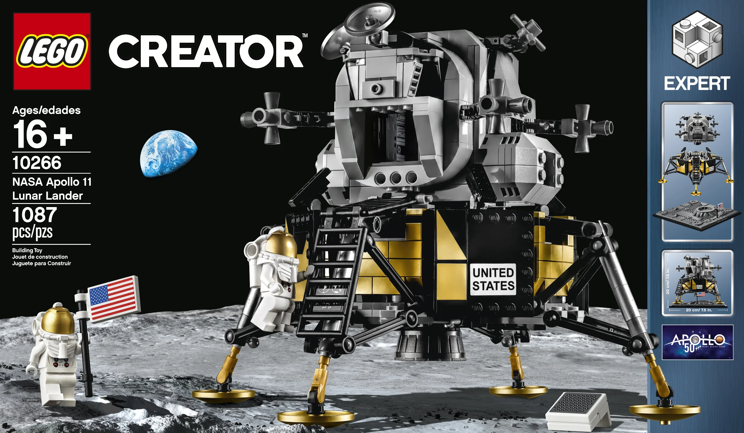 LEGO® 10266 Lego Creator Expert Lądownik księżycowy Apollo 11 Nasa - zdjęcie 7