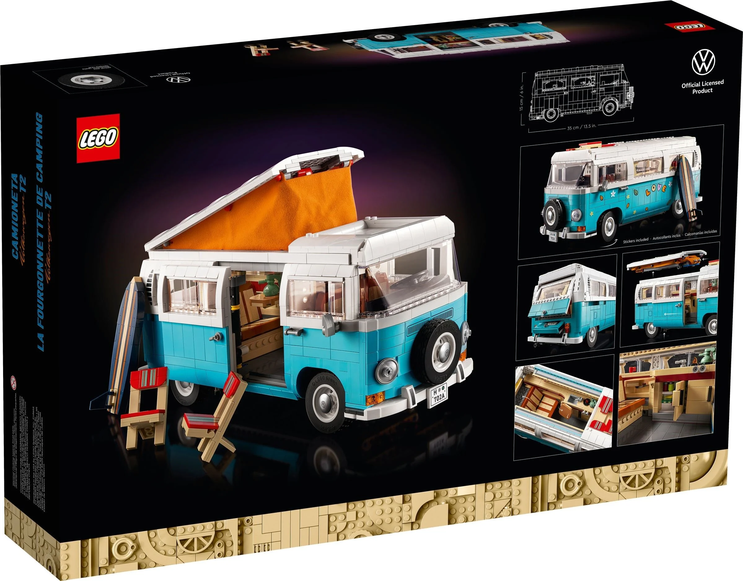 LEGO® 10279 Klocki Lego Creator Expert Zestaw Bus Van kempingowy Volkswagen T2 - zdjęcie 16