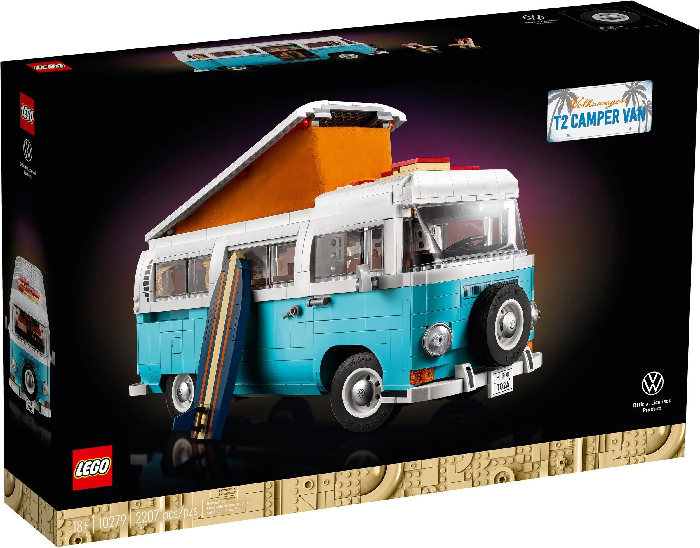 Klocki Lego Creator Expert Zestaw Bus Van kempingowy Volkswagen T2