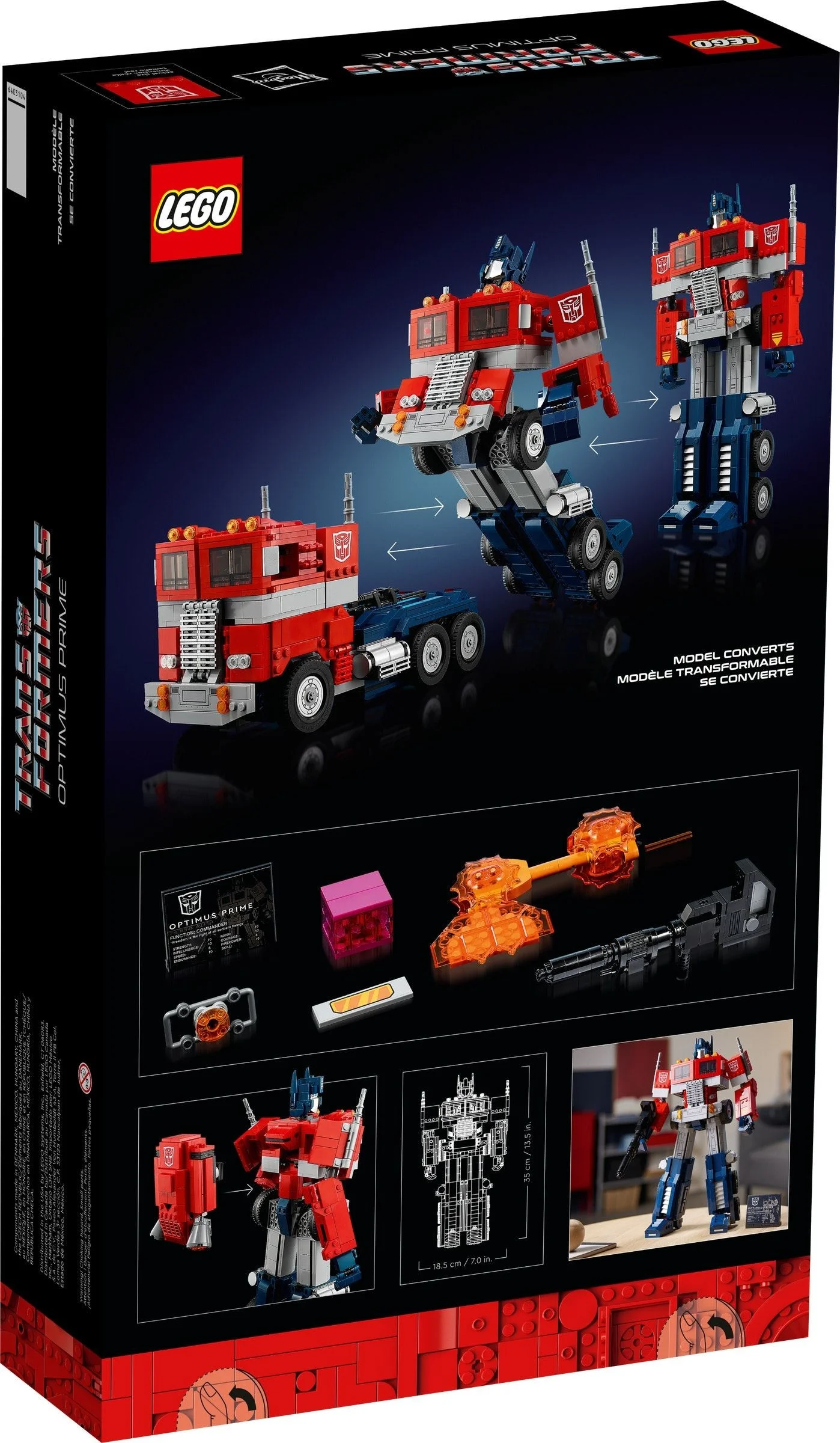 LEGO® 10302 Zestaw klocków Lego Icons Optimus Prime - zdjęcie 4